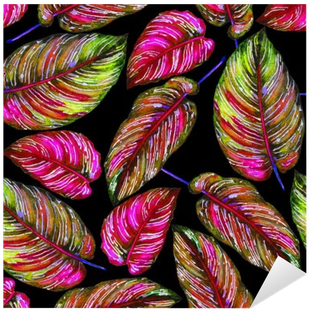 Tropical Foliage Seamless Pattern - Leaf (400x400), Png Download