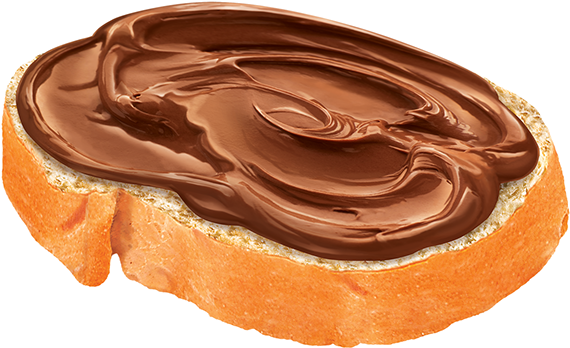 Illustration Of Hazelnut Cream Chocolate On Bread - Bread With Chocolate Cream (600x370), Png Download