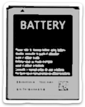 Phone Battery Emoji - Galaxy Ace Plus Battery (579x386), Png Download