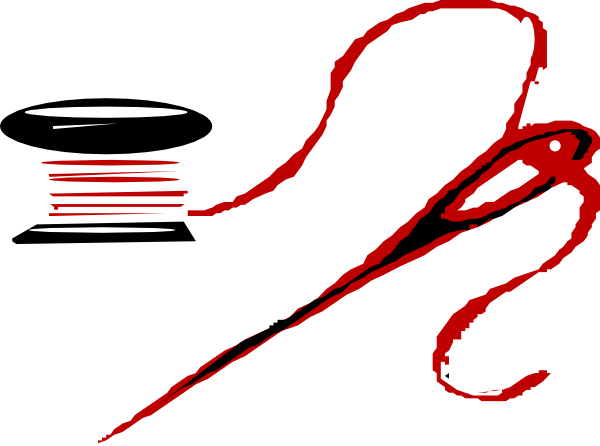 Clip Library Stock At Getdrawings Com Free For Personal - Cartoon Images Of A Needle And Thread (600x446), Png Download