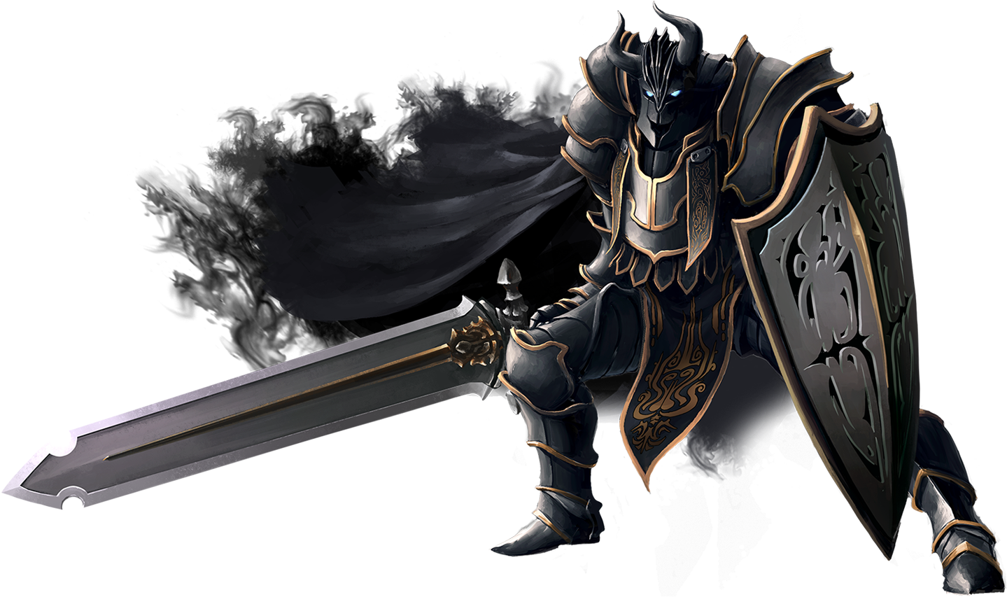 Image Dark Knight Aw Render Png Aigis Wiki Fandom - Warrior Rpg (1904x901), Png Download