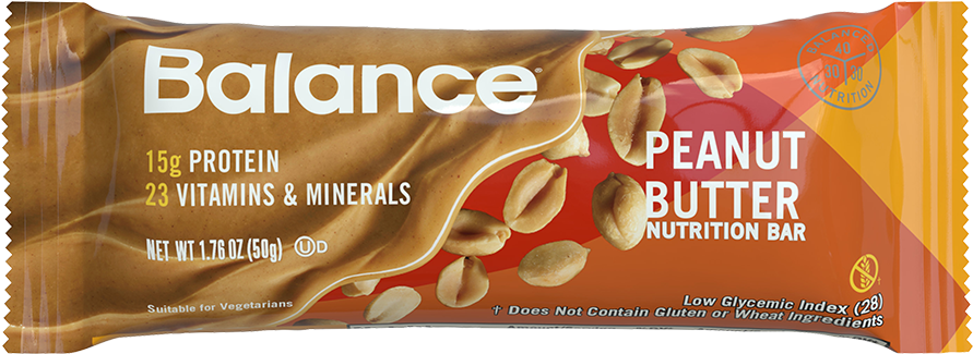 Peanut Butter Balance Bar® - Balance Bar Peanut Butter (900x334), Png Download