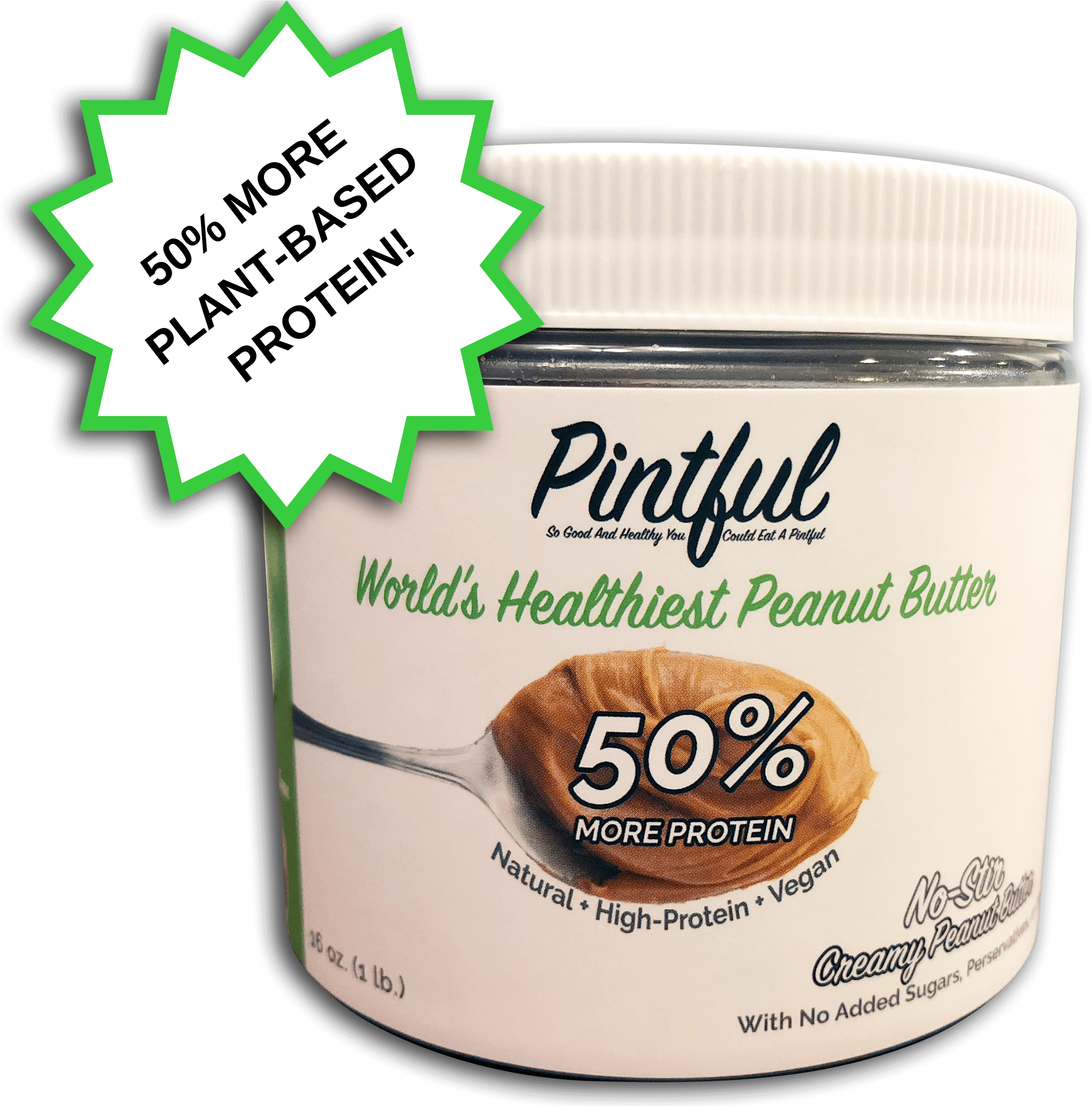 Pintful Peanut Butter Pint With 50% More Protein - Peanut Butter (4032x3024), Png Download