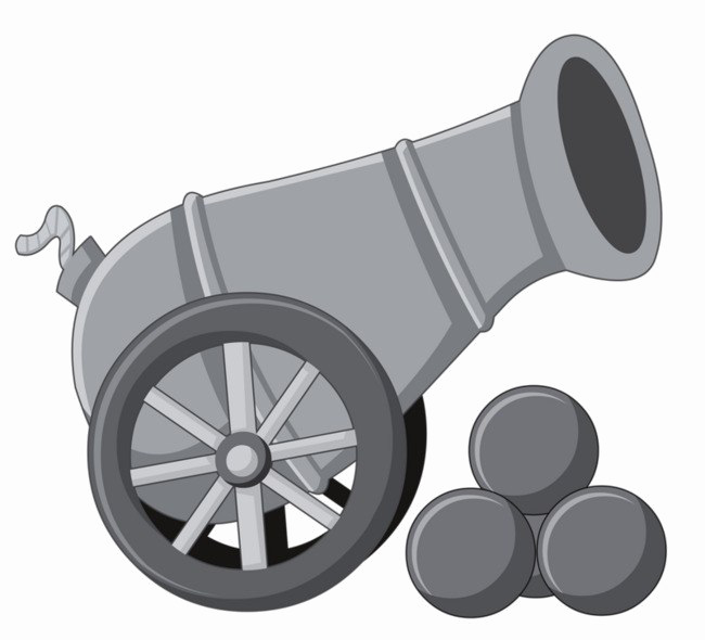Cannon Png File - Cannon Png (650x590), Png Download
