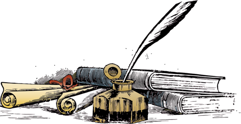 Writing Quill Books Transparent Background - Creative Writing Transparent Background (658x340), Png Download