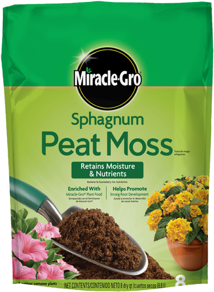 Miracle Gro Sphagnum Peat Moss (741x1000), Png Download