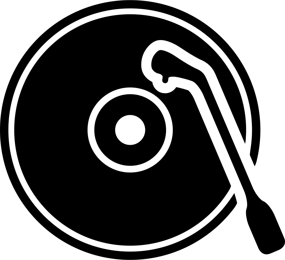 Old Record Player - Record Player Logo Png (980x896), Png Download