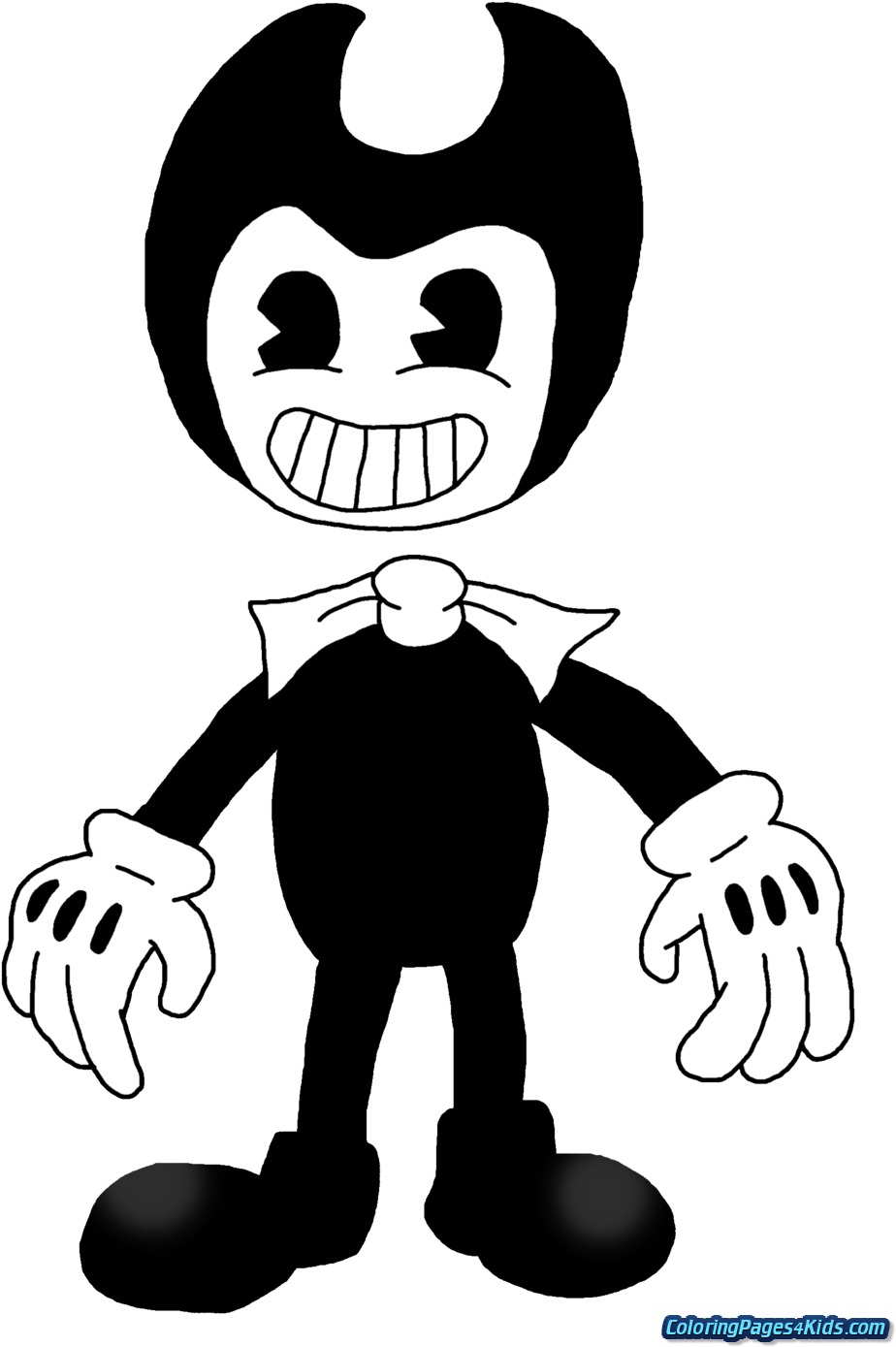 Download Bendy And The Ink Machine Coloring Pages   Drawing PNG ...
