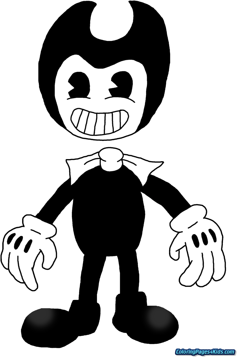 Bendy And The Ink Machine Coloring Pages - Drawing - Free Transparent ...