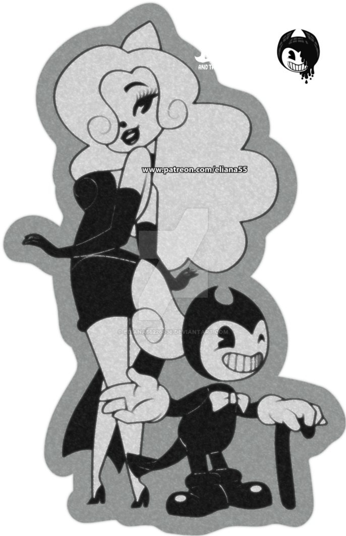 Clip Royalty Free Stock Drawn Free Clipart On Dumielauxepices - Chrystal Cooperson Bendy And The Ink Machine (713x1120), Png Download