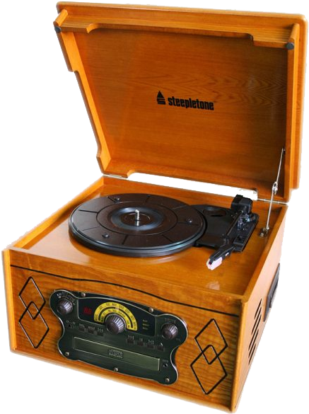 Steepletone Chichester Iii Nostalgic Record Player - Steepletone Chichester Ii Nostalgic System In Light (600x600), Png Download