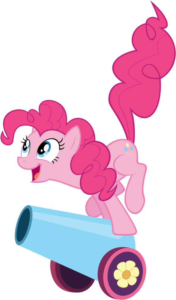 Absurd Res, - Pinkie Pie With Party Cannon (663x1024), Png Download
