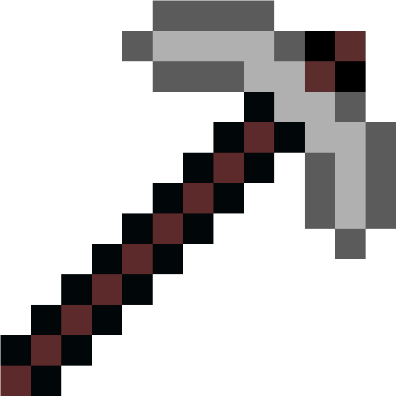 Download Minecraft Pixel Art Maker Pixel Art Pickaxe Png Image With No Background Pngkey Com