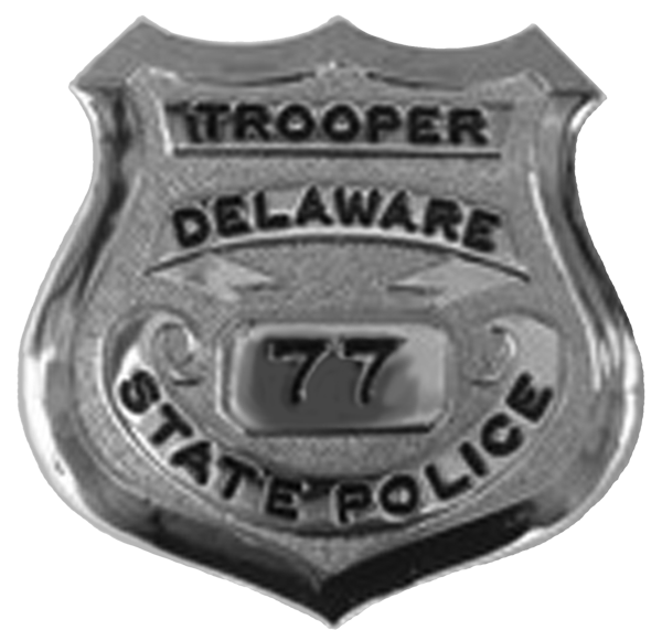 State Police Badge - Delaware State Trooper Badge (600x581), Png Download