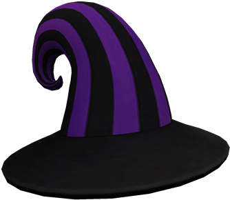 Curly Witch Hat - Roblox Witch Hat (420x420), Png Download