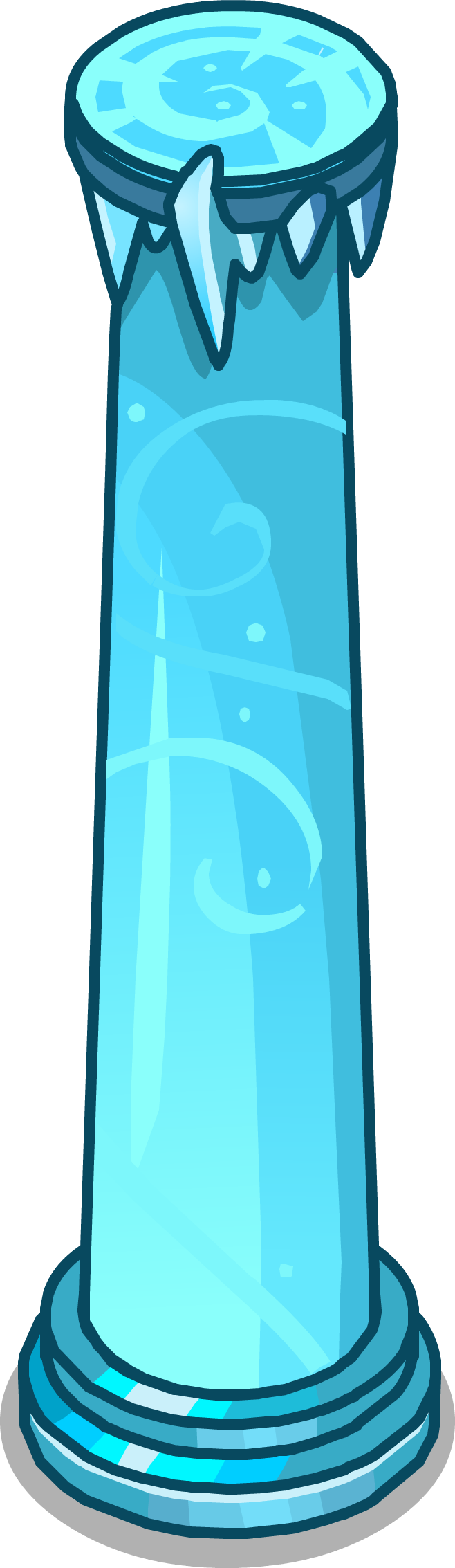 Ice Pillar Icon - Club Penguin Pillar (658x2266), Png Download