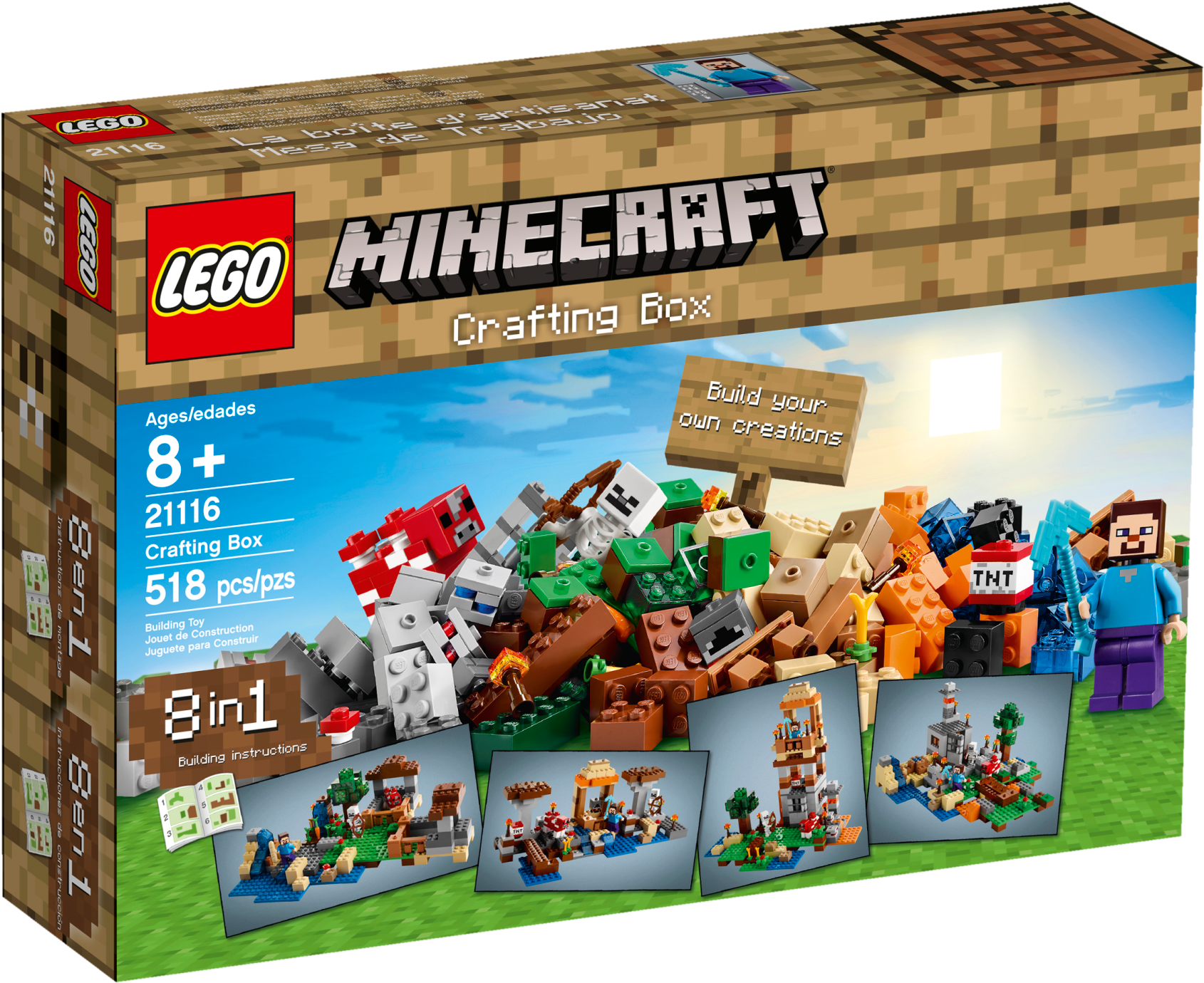 Lego® Minecraft™ Crafting Box - Lego Minecraft 21116 Crafting Box (2400x1800), Png Download