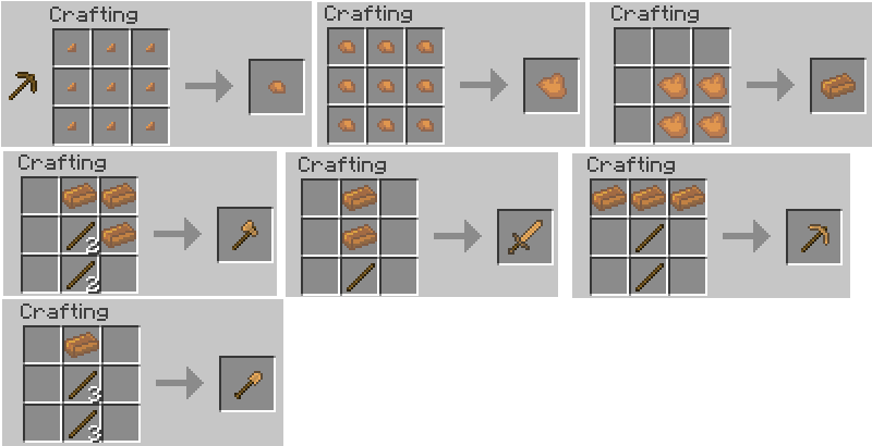 1 Wooden Plank Pretty Simple Is White Vitamin A Amp - Minecraft (800x460), Png Download