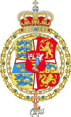 [ Img] - Coat Of Arms Frederick Viii Of Denmark (291x480), Png Download