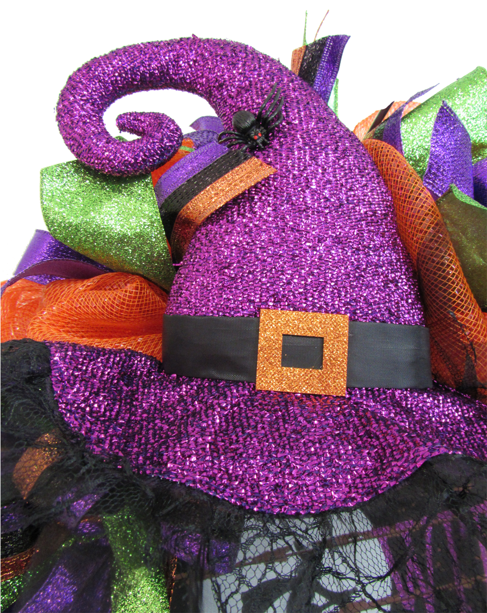 2017 Witch Wreath Tutorial » 2017 Witch Hat Sign Legs - Woolen (1000x1333), Png Download