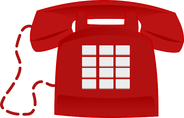 Phone-154615 640 - Clip Art Red Phone (640x412), Png Download