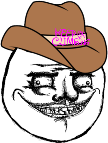Ke Cimbing Face Hat Nose Headgear Head Clip Art Fashion - Me Gusta Meme (482x638), Png Download