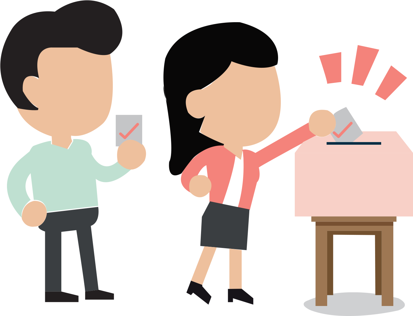 Hay Que Ir A Votar (1581x1211), Png Download