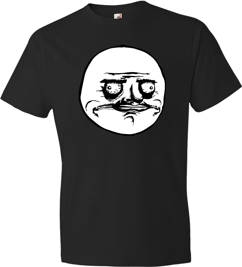 Me Gusta Tee - Me Gusta Face (1000x1000), Png Download