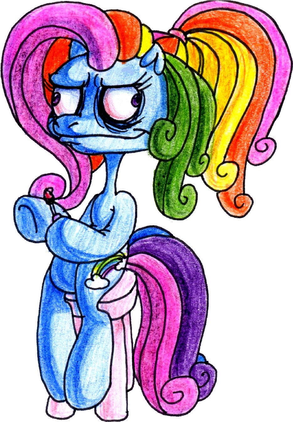 #213504 - Artist - Colossalstinker, G3 - 5, Hoof Polish, - Cartoon (948x1347), Png Download