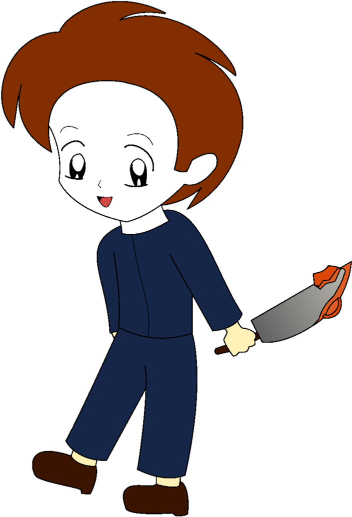 Chibi Michael Myers By Chicktristen94 - Michael Myers Chibi (745x1072), Png Download
