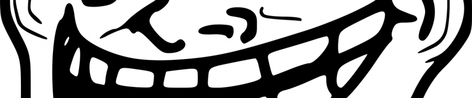 Personnages Celebres Troll Face Troll Face Me Gusta - Troll Face En Psd (945x198), Png Download