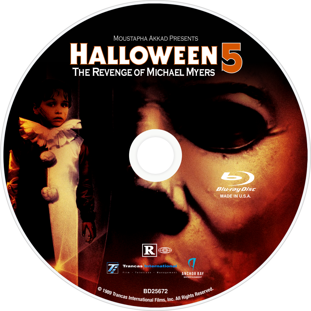 The Revenge Of Michael Myers Bluray Disc Image - Halloween 5 The Revenge Of Michael Myers Blu Ray (1000x1000), Png Download