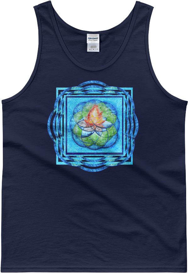 Sacred Bonfire Gym Cut Tank Top - Italia Football Tank Top (1000x1000), Png Download