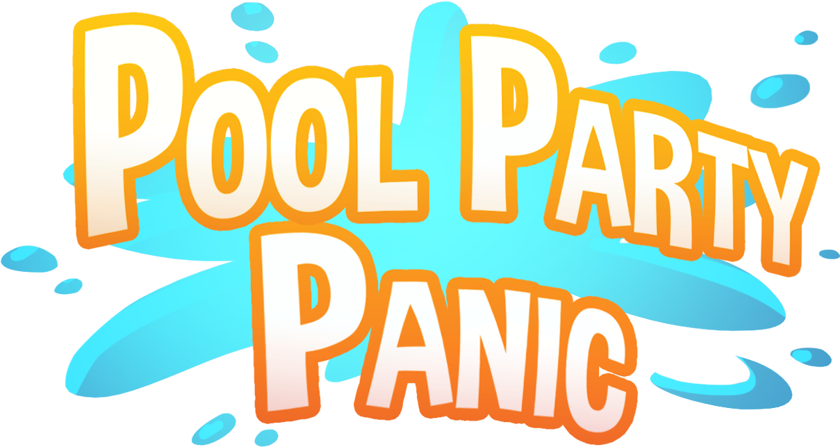 Pool Party Panic - Pool Party Panic Logo (1268x713), Png Download