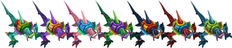 Pool Party Rek'sai Chroma Bundle - Pool Party Rek Sai Chromas (972x300), Png Download