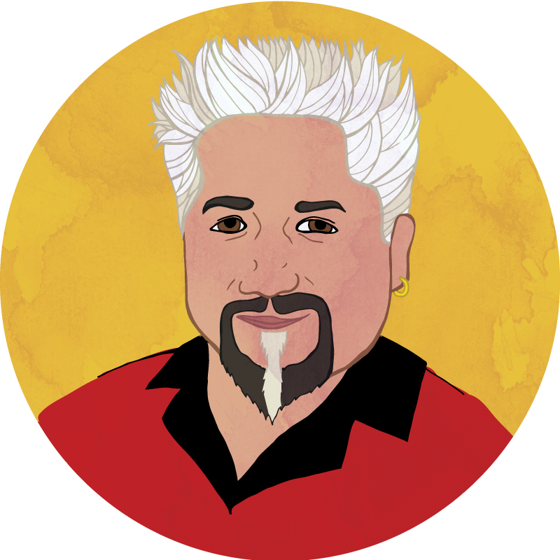 Guy Fieri Head Png Banner Library Stock - The Terminator (800x800), Png Download