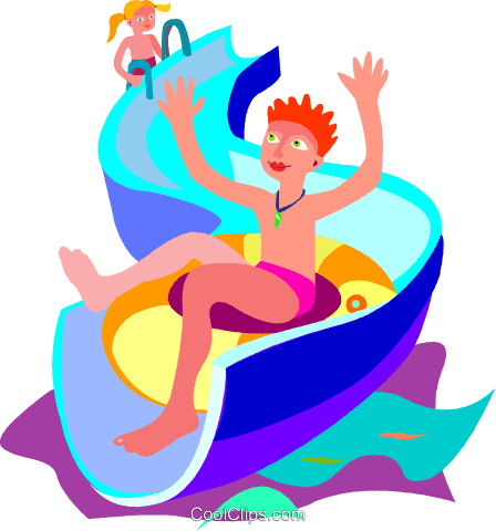 Water Park Clip Art (448x480), Png Download