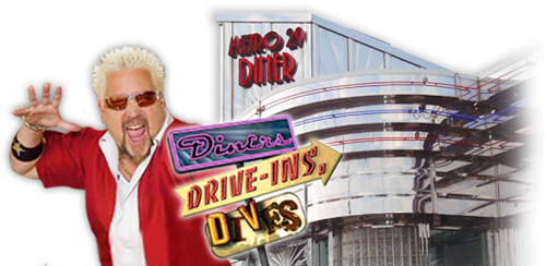 Image Description - Metro 29 Diner Guy Fieri (500x244), Png Download