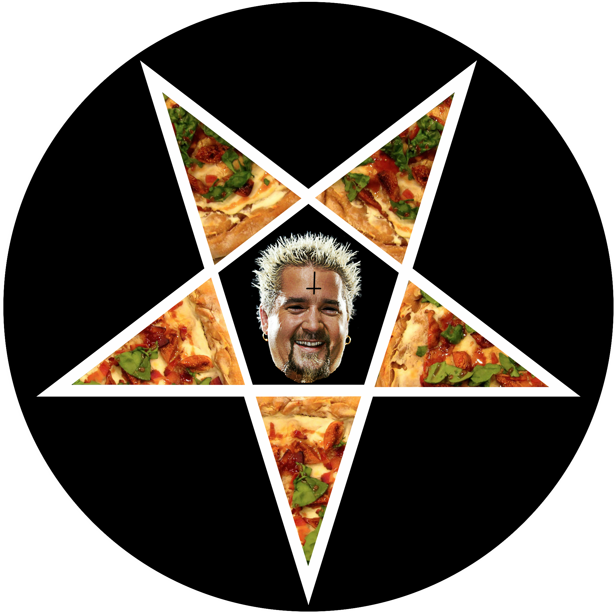 Welcome To My Guy Fieri Fan Page - Cool Satan Circle Transparent (2000x2000), Png Download