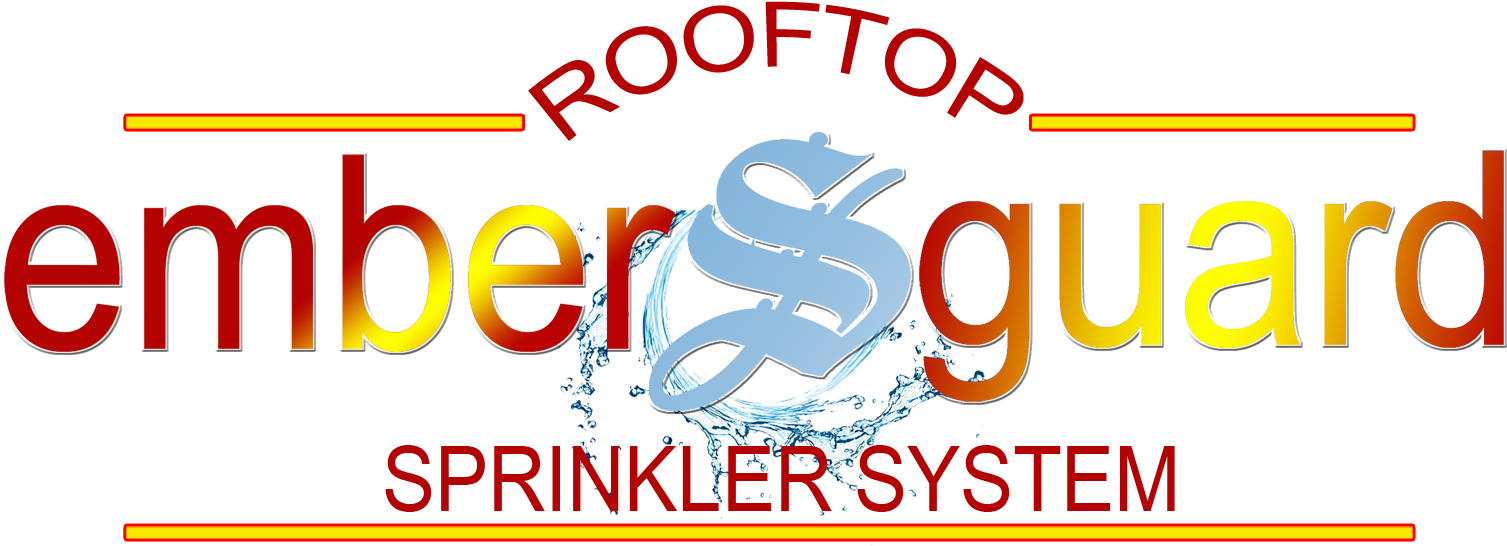 Embers-guard Rooftop Sprinkler System - Fire Sprinkler System (1542x652), Png Download
