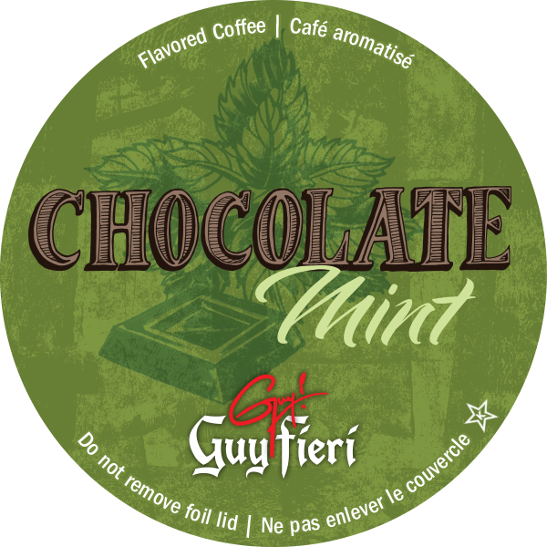 Guy Fieri, Chocolate Mint, - Guy Fieri Coffee K-cups, Chocolate Mint - 24 Count (600x600), Png Download