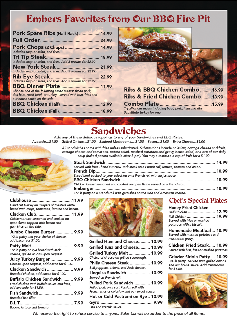 Menu, Page - Menu (816x1103), Png Download