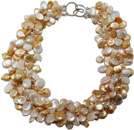 Sunrise Pearl Necklace - Necklace (600x600), Png Download