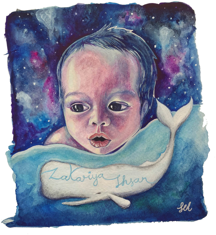 Watercolour & Acrylic On Paper - Watercolor Paint (745x800), Png Download