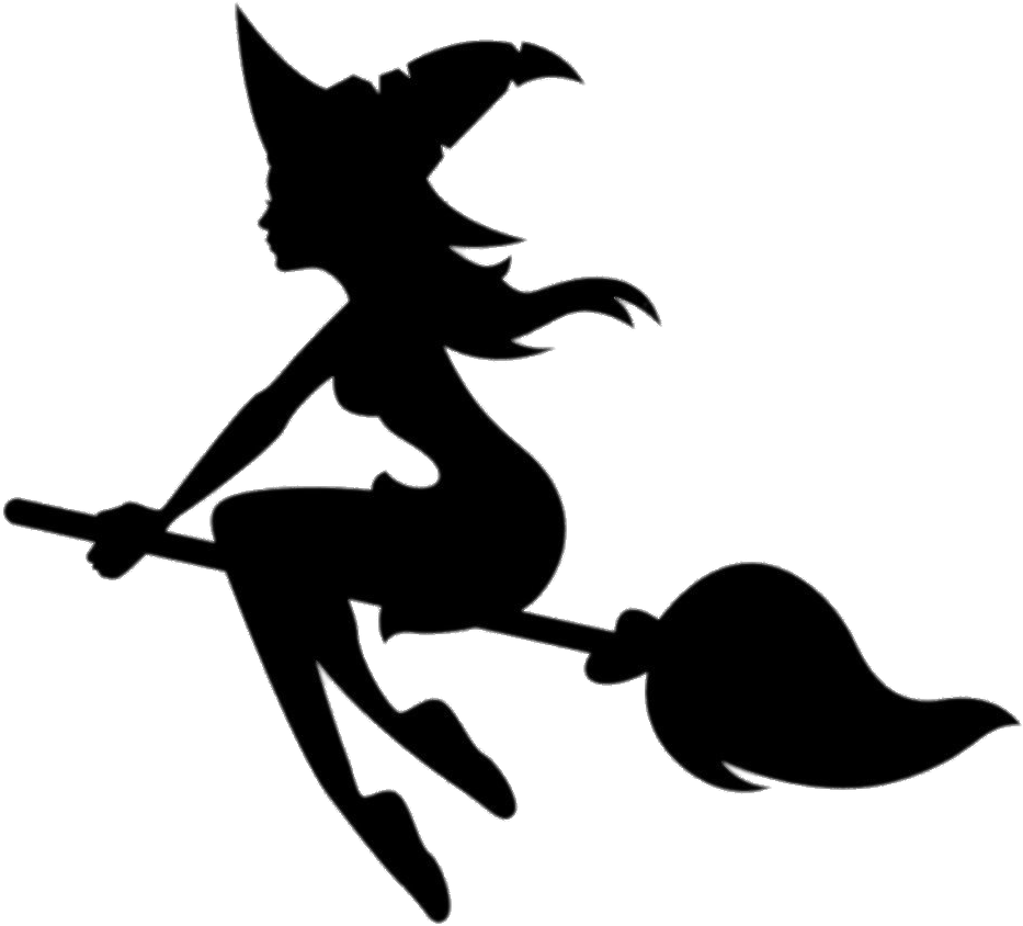 Download - Silhouette Of A Witch (1024x1024), Png Download