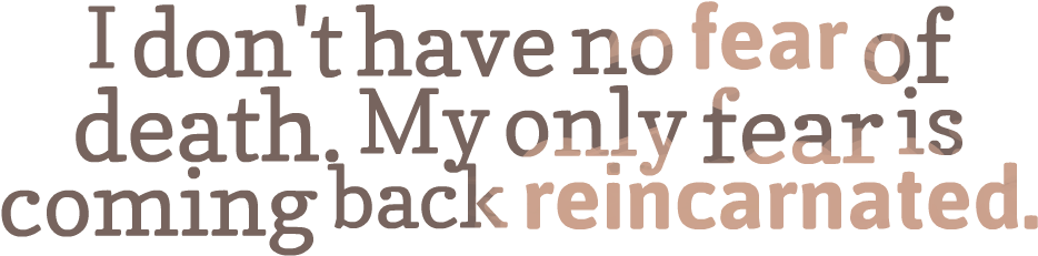 Death Quotes Png High-quality Image - Say Horrible Things Pillow Case (967x269), Png Download