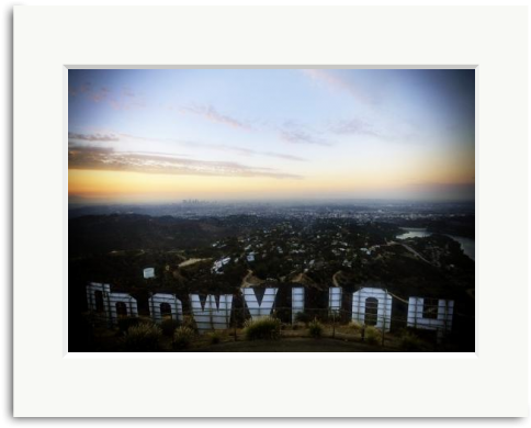 The View From The Hollywood Sign, Photographed By Stephen - Hollywood Sign (696x660), Png Download