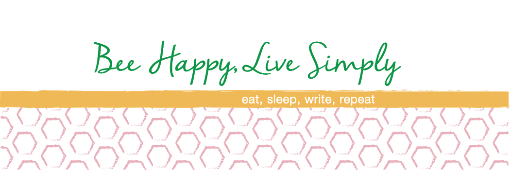 Bee Happy, Live Simply - Calligraphy (1050x350), Png Download