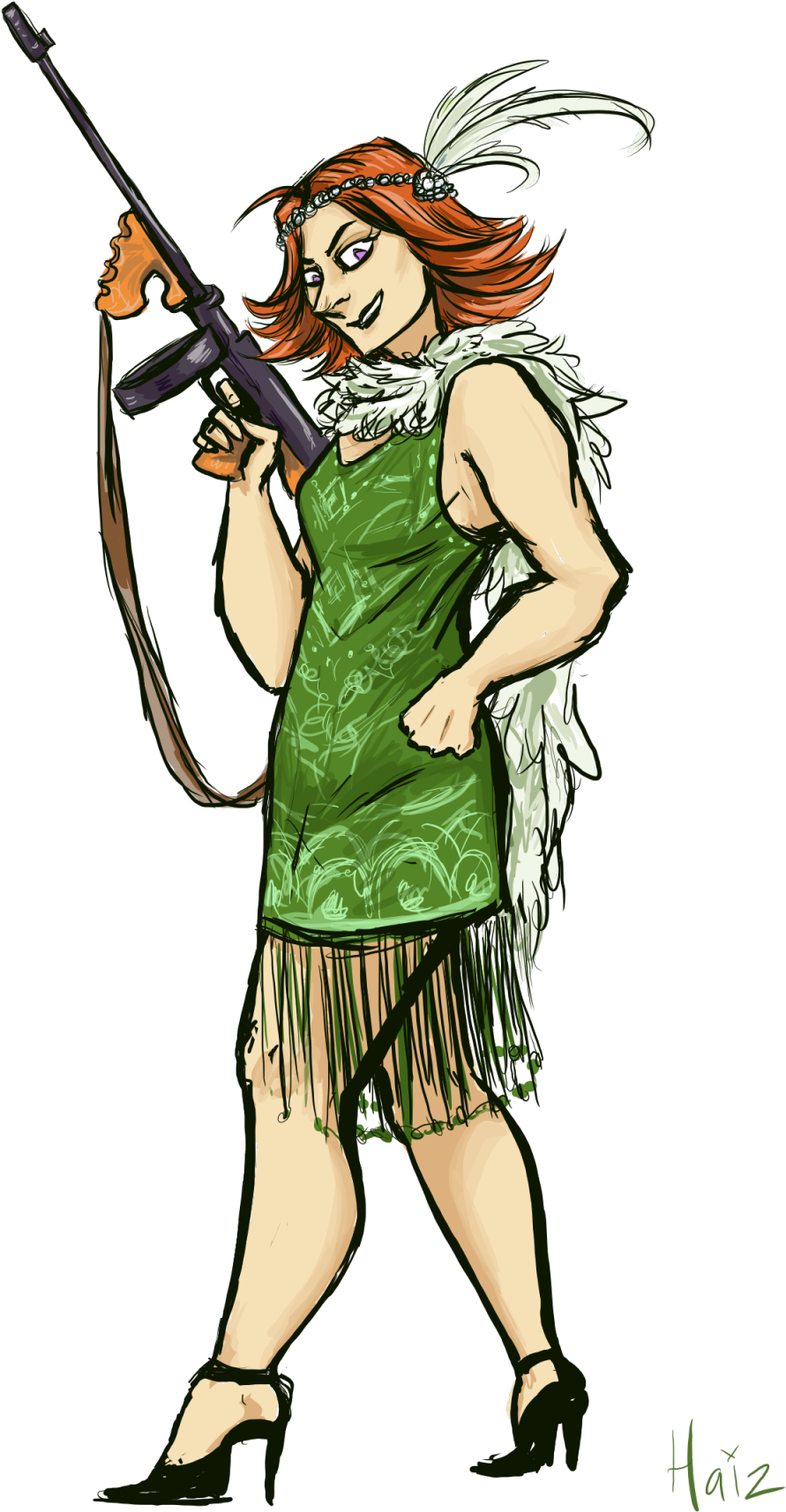 I Haven't Drawn Sigrun In A While And I've Been Stuck - Shoot Rifle (1120x1920), Png Download