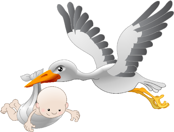 Carrying Baby Girl Pinterest Babies Girls And - Stork Baby Png (600x600), Png Download